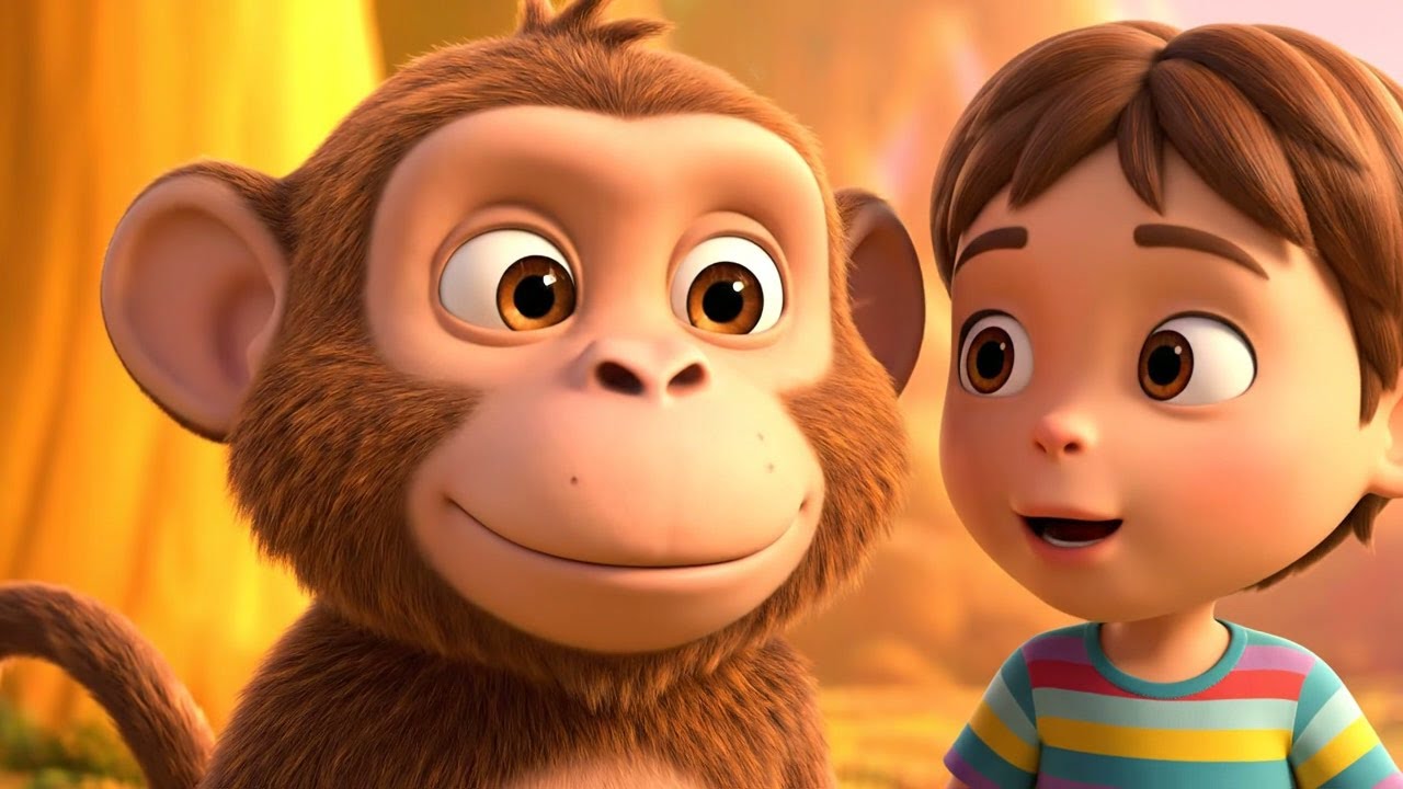 Where Is the Monkey’s Smile | Nursery Rhymes for Kids & Baby Songs