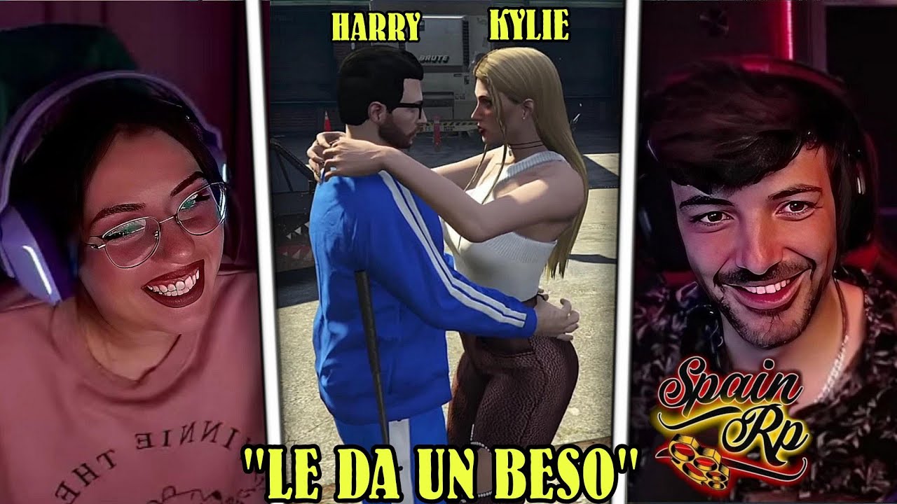 HARRY (NEXXUZ) RECIBE SU PRIMER BESO CON KYLIE (CAROLINA) AL GANAR SU APUESTA CON ELLA 😱❤️ SPAINRP