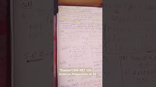 32 years old | CSIR-NET Life Sciences preparation | Day 1#CSIRNETLifeSciences   #GlowAndGrowDiaries