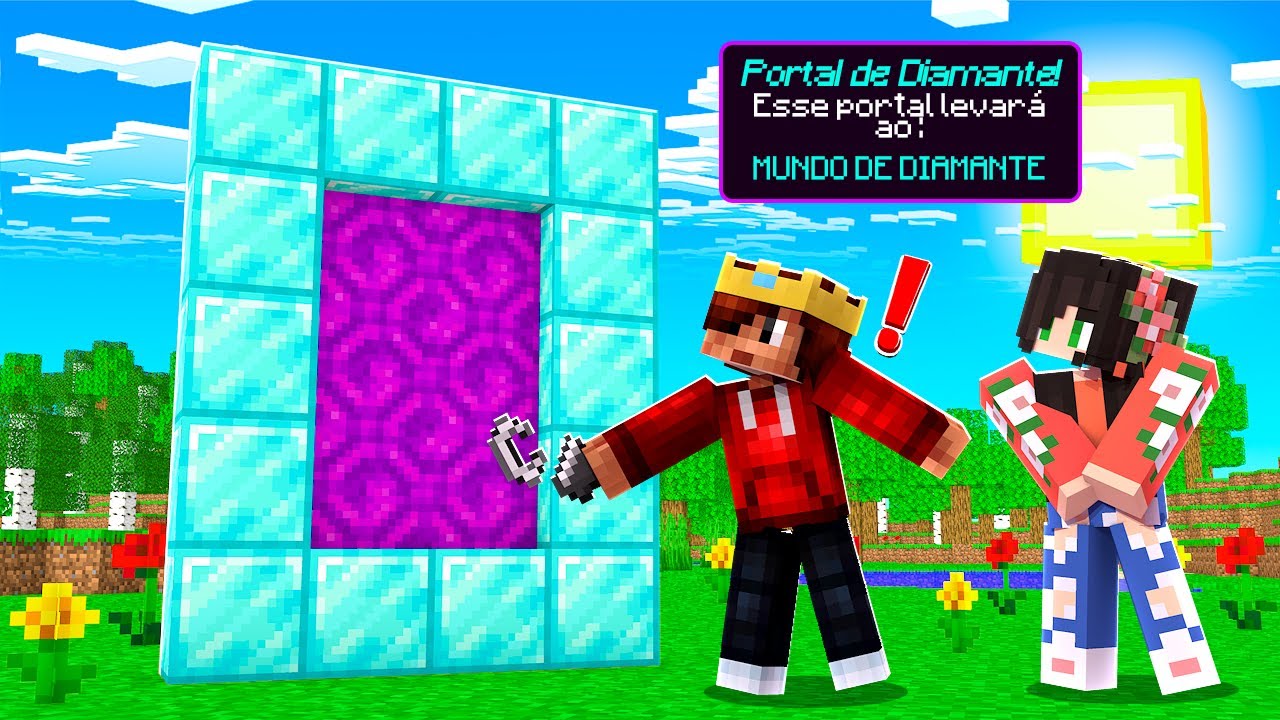 CRIAMOS OS NOVOS PORTAIS PARA AS DIMENSÕES DOS MINÉRIOS NO MINECRAFT