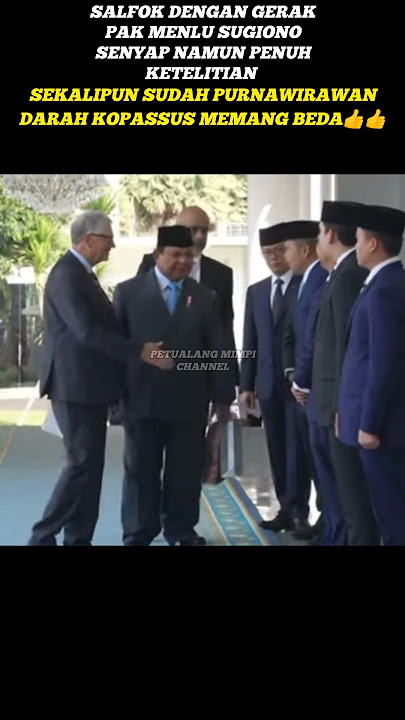 D4R4H KOPASSUS MEMANG BEDA‼️SALFOK DENGAN GERAK MENLU SUGIONO #prabowo #menlu #sugiono #moments