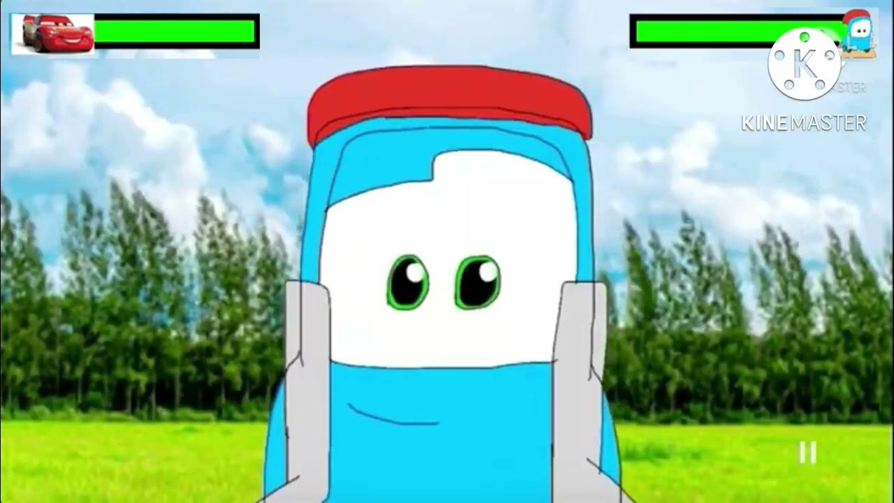 Mower Vehicles Lightning McQueen Meets the Gnome Pitty with Healthbars