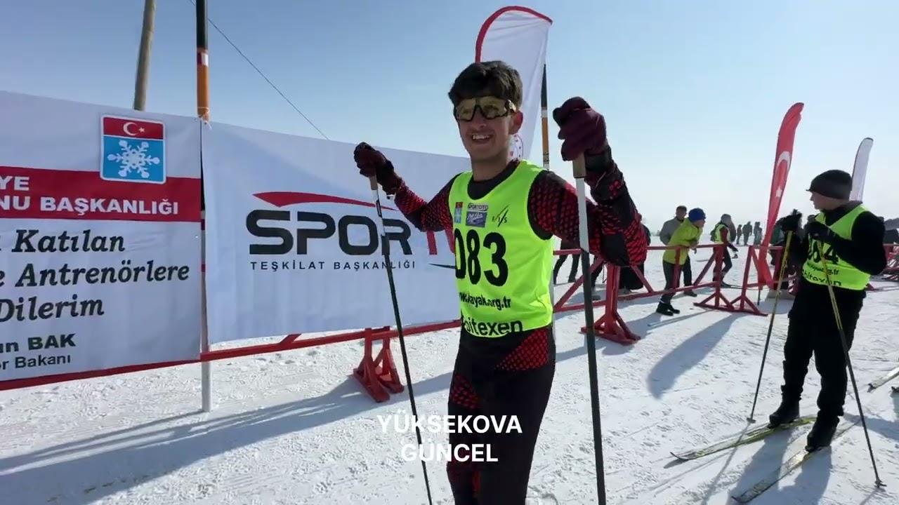 Türkiye Kayaklı koşu 1.Etap yarışması Yüksekova’da başladı