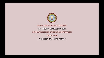 Electronic Devices | Bipolar Junction Transistor Operation| AKTU Digital Education