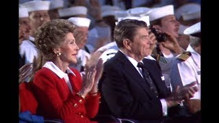 President Reagan Attends Re-Enlistment Ceremony and Departure on July 4-5, 1986