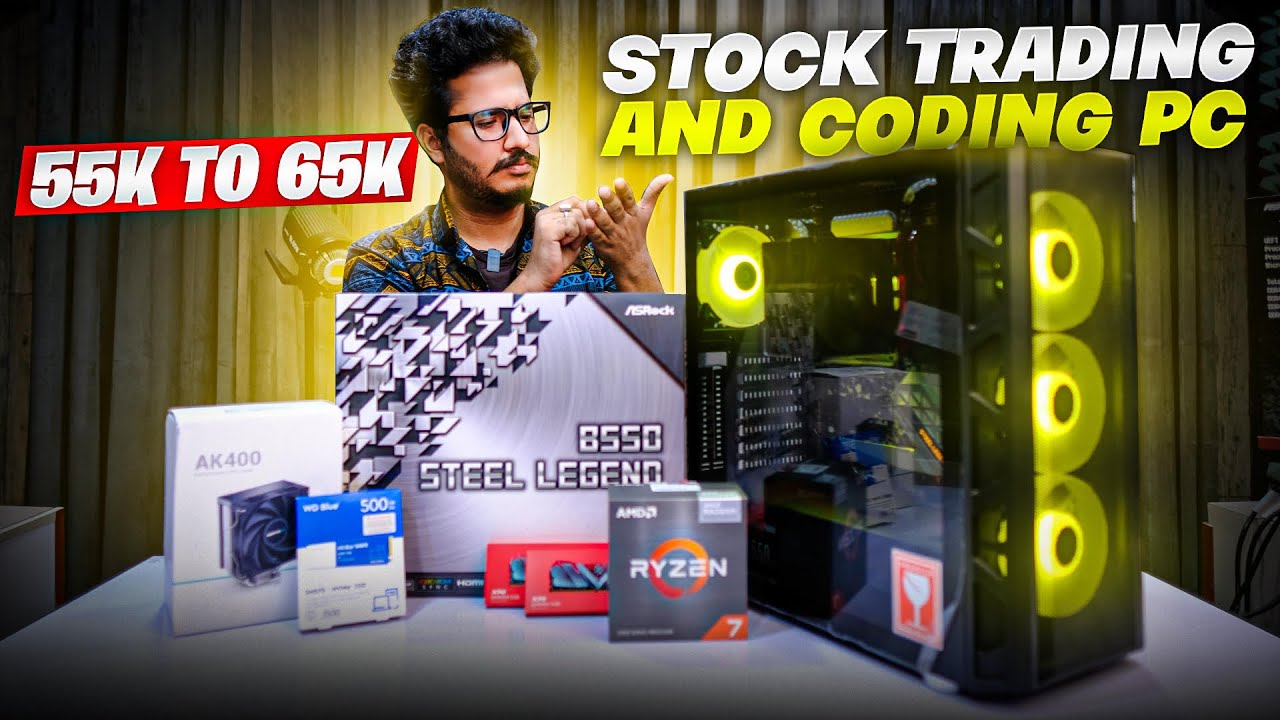 Coding & Stock Trading PC for Dual Monitor Setup under Rs.55000 Rs