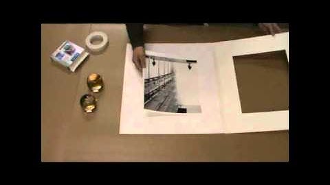 How to assemble a picture mount-studio picture frames.avi