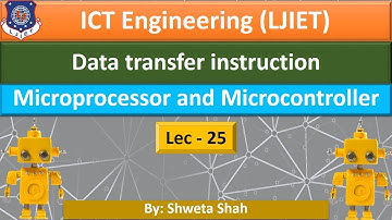 Lec-25_Data transfer instruction | Microprocessor and Microcontroller | ICT Engineering