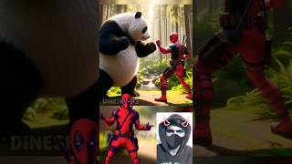 Superheroes Vs Panda 🐼💥 #marvel #shorts #whatsappstatus