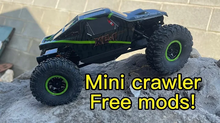 Axial AX24 free shocks mods! Low and slow!