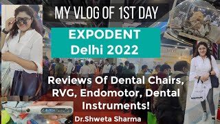 Vlog 8| 1st Day At EXPODENT International Delhi 2022| Pragati Maidan| Dr.Shweta Sharma screenshot 5