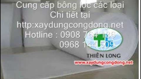 bông lọc,bông lọc bụi,bông lọc khí,bông lọc phòng sạch