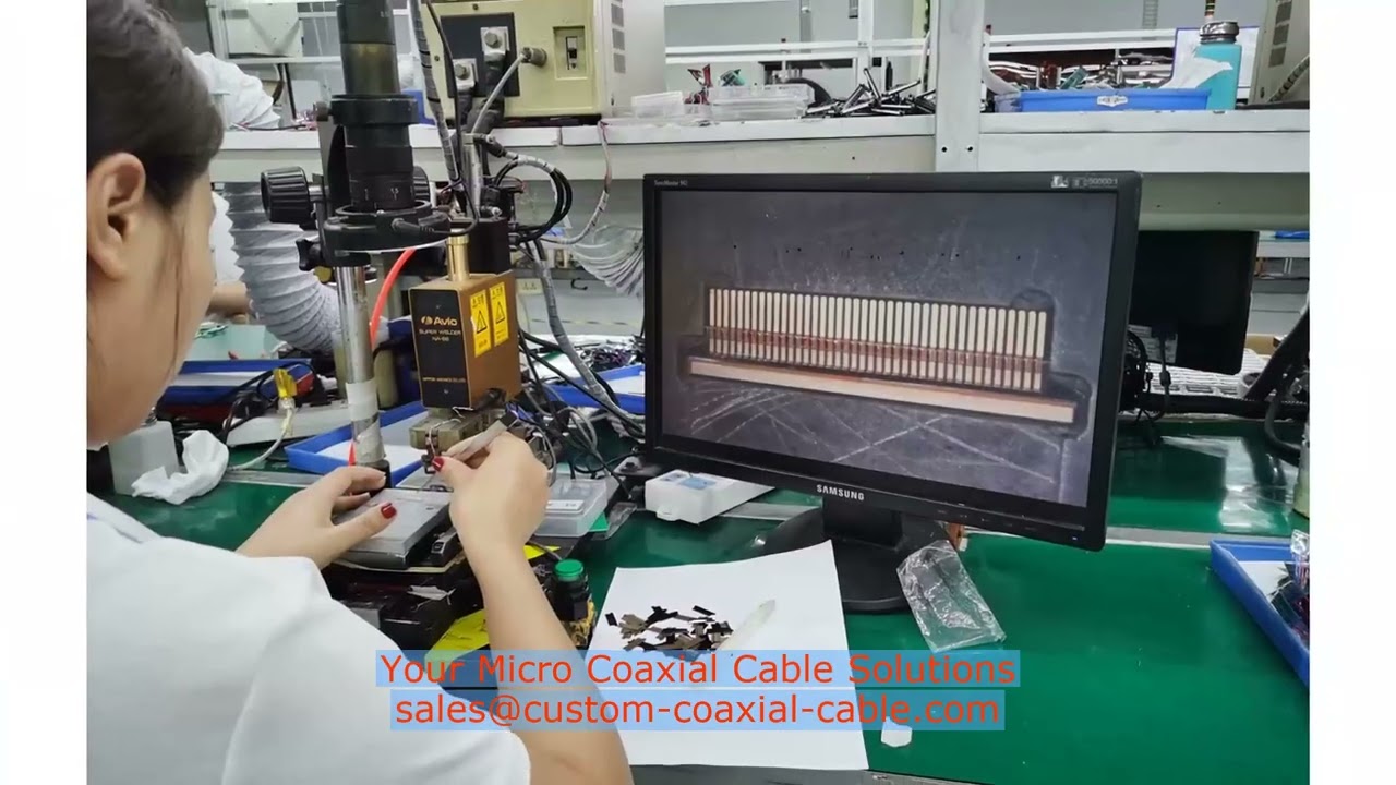 Explore micro coaxial cable assembly awg 42 hipot & continuity test Best China Company Compact Custo