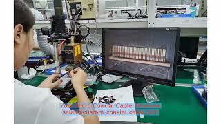 Explore micro coaxial cable assembly awg 42 hipot & continuity test Best China Company Compact Custo
