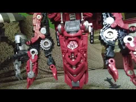 bumblebee vs. megatron,rampage,mixmaster,bonecrusher. stop motion