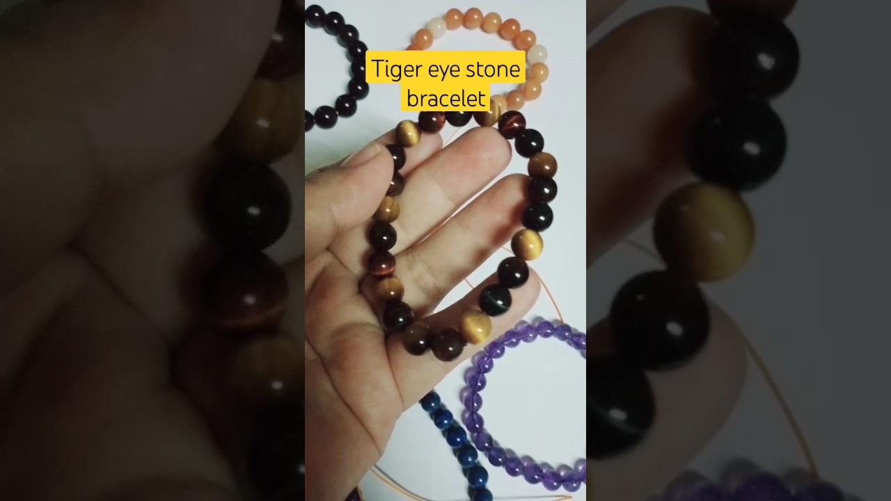 Tiger Eye stone elastic bracelet 