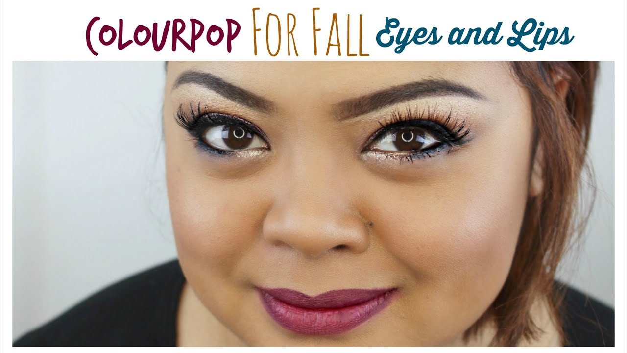 Colour Pop For Fall  Eyes and Lips // villabeauTIFFul - YouTube