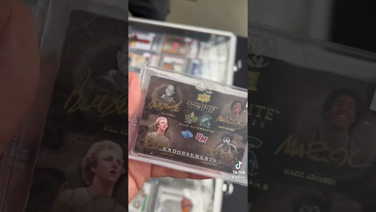 On Card Autograph By 4 NBA LEGENDS!!! 