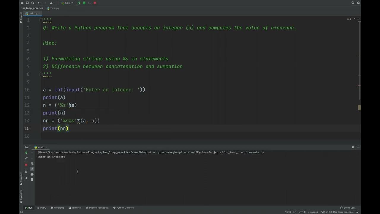 Python-Write a program that accepts an integer (n) and computes the ...