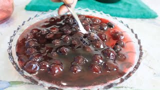 ВАРЕНЬЕ из Вишни с Косточкой🍒Рубиновое Варенье! Vişnə Mürəbbəsi /Cherry JAM with a stone