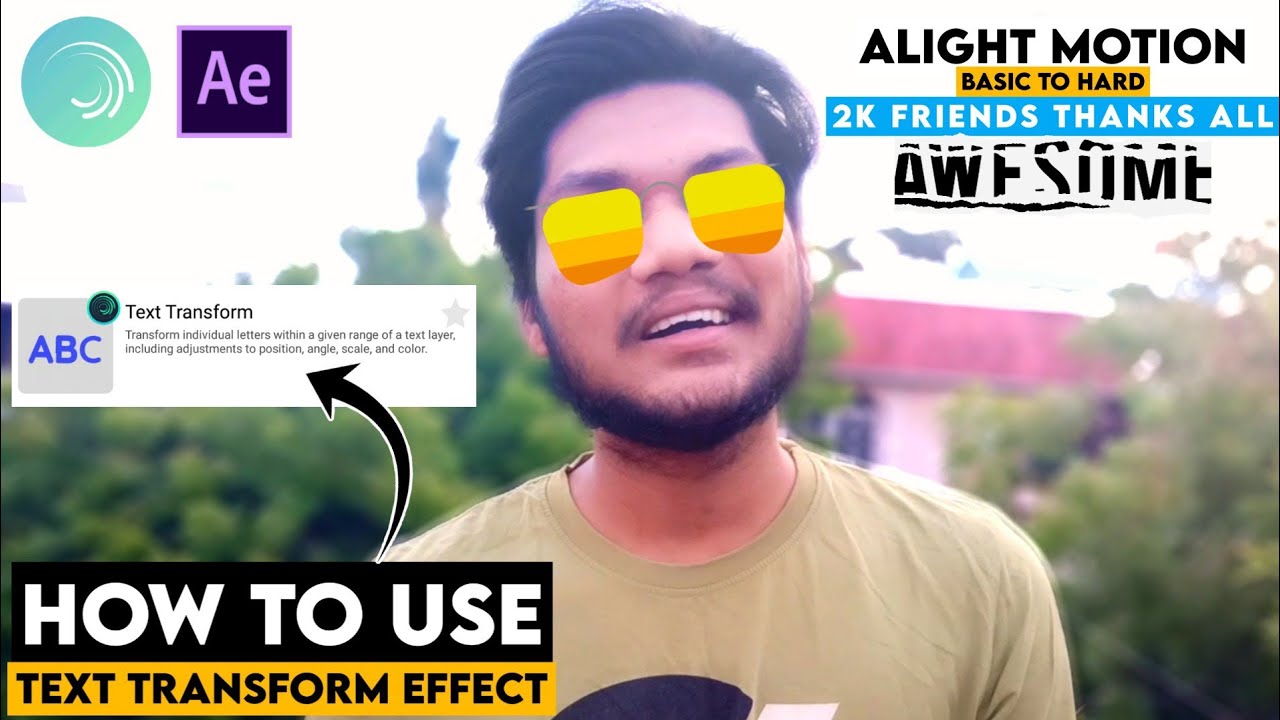 How To Use Text Transform Effect || Text Animation Effect In Alight ...
