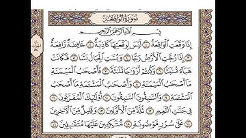 سورة الواقعة مكتوبة / رعد الكورد Surah Al-Waqiah Full |By Ra'd Al Kurd