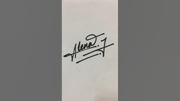 Signature for Alena | A letter signature style #short #signature #calligraphy