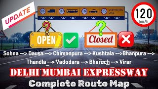 Delhi Mumbai Expressway Complete Route Map