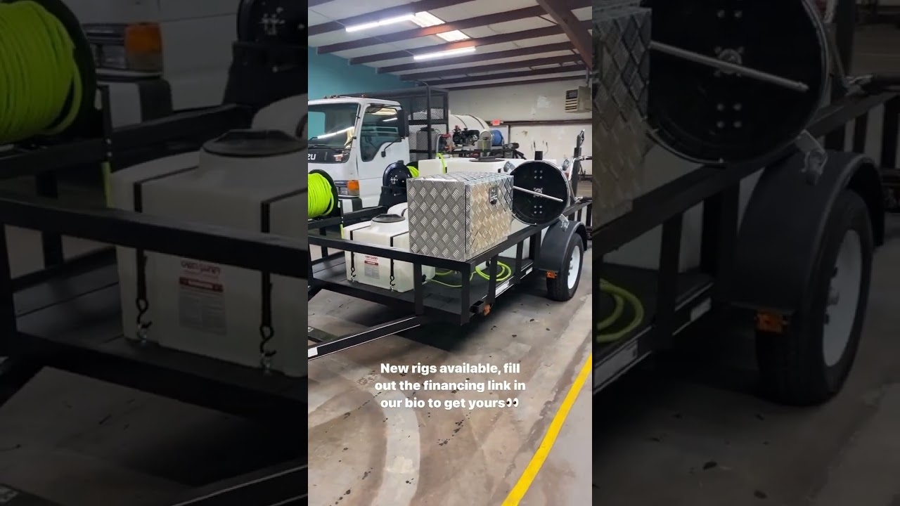 Starter Pressure washing trailer setups for sale! 