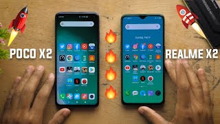 POCO X2 vs REALME X2 SPEEDTEST Comparison! Which one is faster?