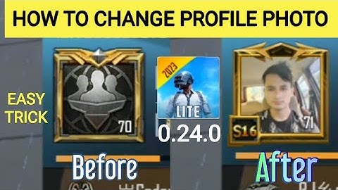 Pubg Lite Me Profile Photo change Kaise Kre | How To Change Profile Picture Pubg Mobile Lite