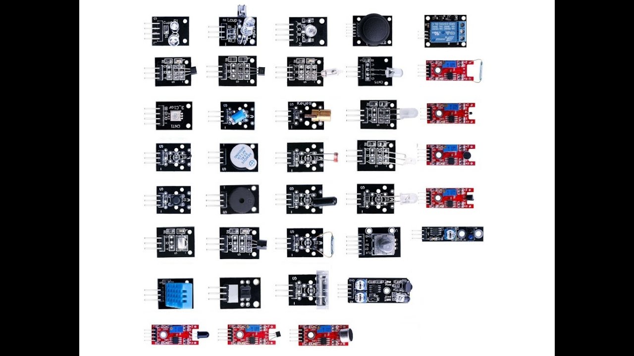 How to use All Keyes Sensors from 37 in 1 Sensors kit with Arduino ...