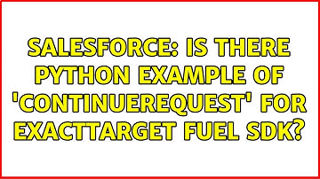 Salesforce: Is there python example of 
