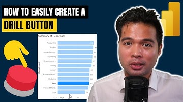 Create a DRILL BUTTON no code // How to Create a Dynamic Drill Button // Beginners Guide to Power BI