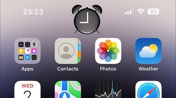 iOS 17 apple forgot the alarm icon