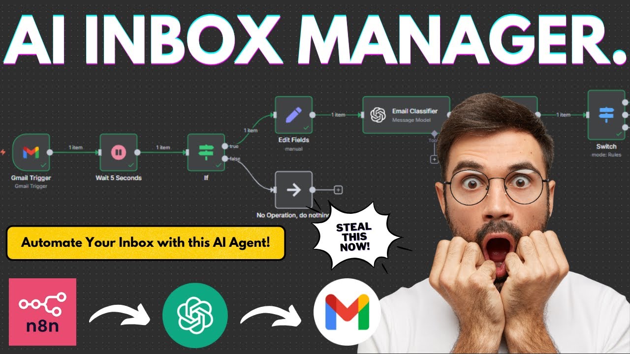 How to Build an AI Agent That Automatically Manages Your Inbox! - YouTube