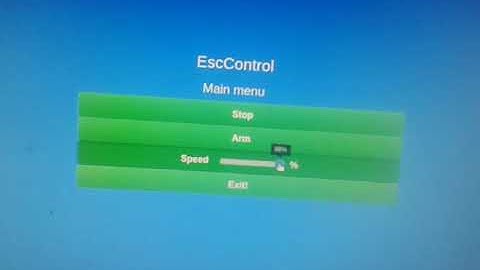 ESP8266, ESC unit over websocket