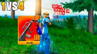 TESTANDO A NOVA AUG MAXIMIZADA SOLO VS SQUAD PELA PRIMEIRA VEZ!! FREE FIRE MOBILE