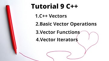 Vector in C++   - Tutorial 9  ||2022