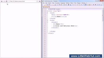 HTML5 Tutorial For Beginners - 5 of 6 - New Semantic Elements
