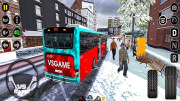 Snow Bus Driving In ST. Petersburg - Bus Simulator 2023 by Ovilex Software Gameplay