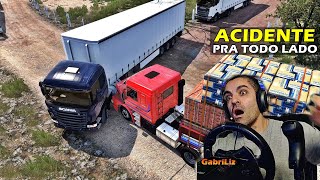 MUITO MOTORISTA RUIM NA ESTRADA DE CHÃO - Vida de Caminhoneiro #162 - Euro Truck Simulator 2