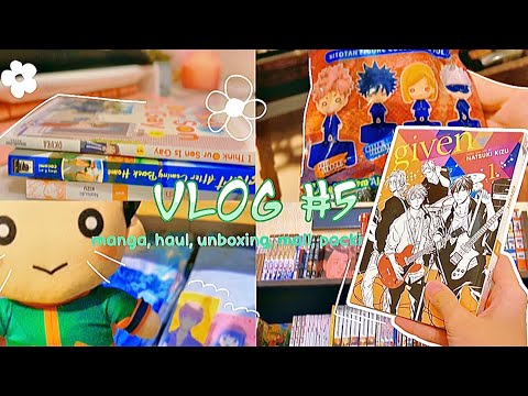 vlog #5 🌼🌱: manga haul, unboxing, manga shopping, at the mall, packing an order