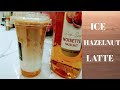 How to make ice hazelnut latte