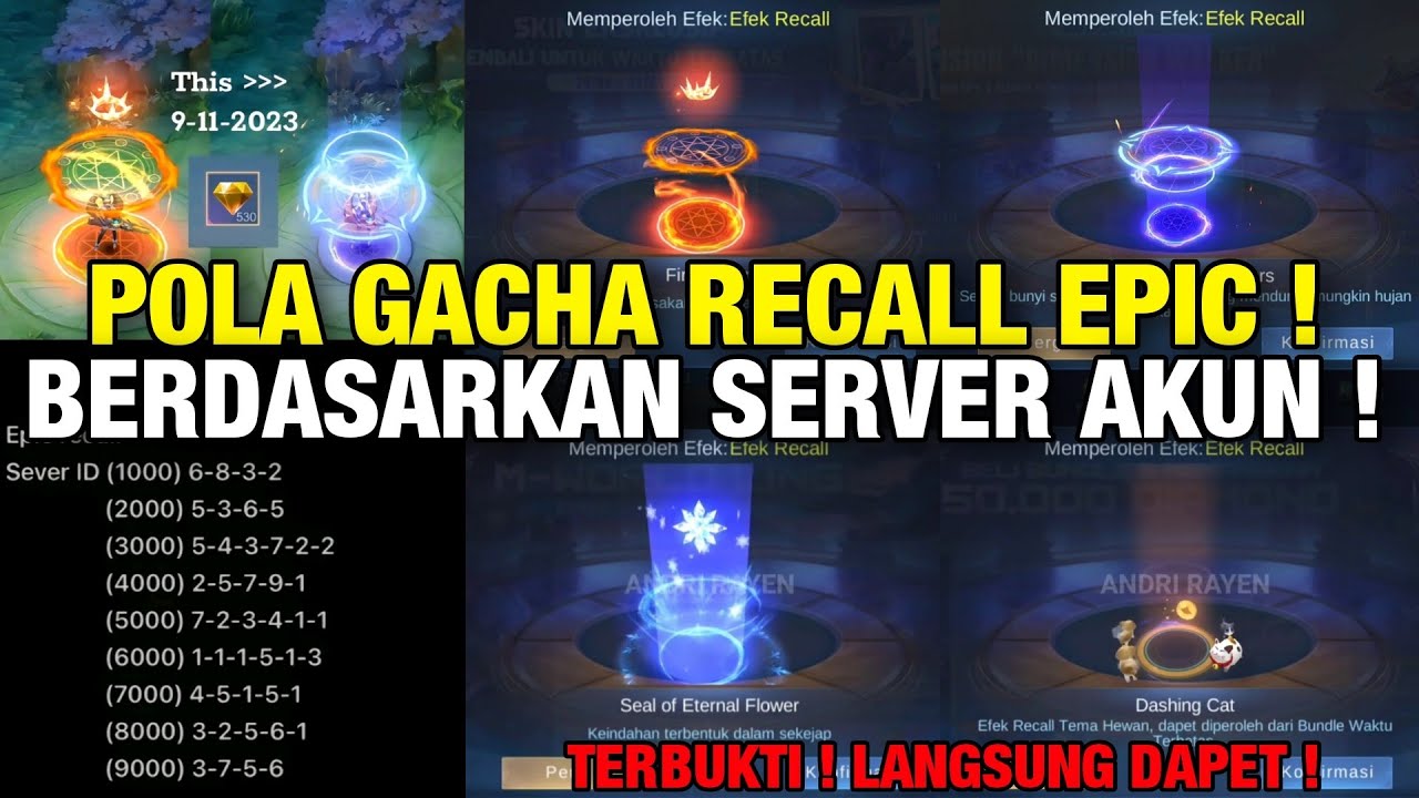 PENJELASAN POLA GACHA EFEK RECALL TAS TAS TAS DI TIKTOK ! BENERAN BISA