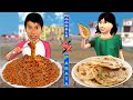 Noodles vs paratha food challenge  street food  hindi moral story  funny hindi comedy 2023