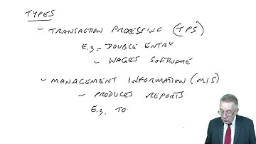 Using Information Systems - ACCA Performance Management