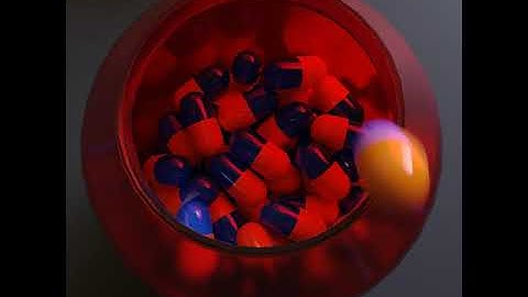 Simulating Inefficiency: Blender Physics Simulation of 1K Pills Falling Through a Pipe