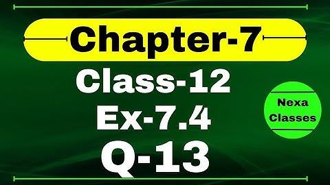 Class 12 Ex 7.4 Q13 Math | Chapter7 Class12 Math | Integration | Ex 7.4 Q13 Class 12 Math