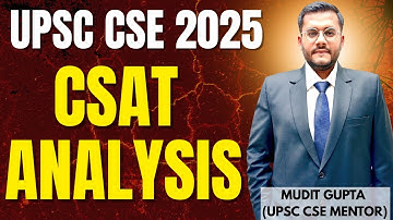 UPSC CSAT 2025 Answer Key & Detailed Analysis | Mudit Gupta